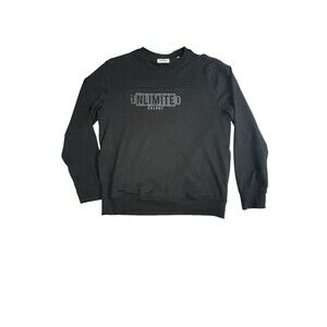 Urban Ranger Men’s XL Striped Crewneck Sweatshirt Black Cotton Blend Casual